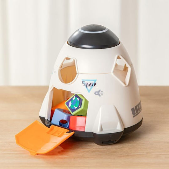 Hola Toys Shape Sorting Toy Spaceship With Shapes for 24++ Months