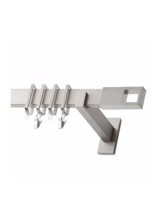 Tijă pentru perdele Inox An.belmont Flat Dimensiuni (200cm), Proprietăți (simplă)