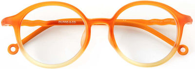 Kids Blue Light Blocking Glasses Orange