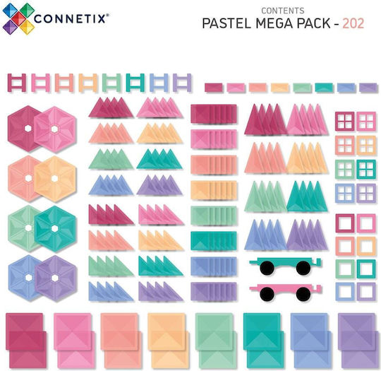 Connetix Μαγνητικό Παιχνίδι Κατασκευών Pastel