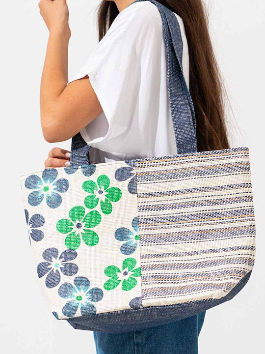 Beltipo Fabric Beach Bag Blue G-Tsantes-041-It-5521