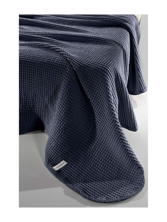 Guy Laroche Eternity Pique Blanket Queen 230x240cm Marine