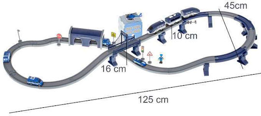 Превозни средства с електрически влак и полицейски превозни средства Писта Полиция за 3++ Години KX5991