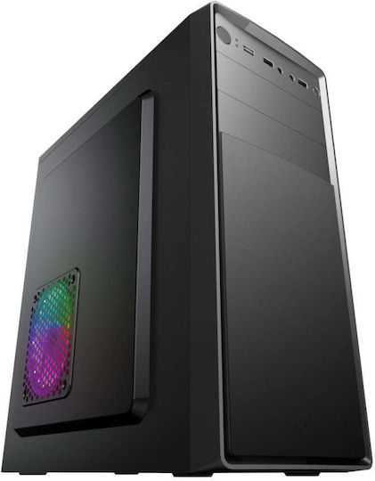 Powercase 173-G02 Midi Tower Κουτί Υπολογιστή Μαύρο