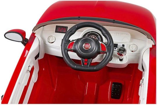 Fiat 500 Cabrio 12 Volt Einsitzer Mit Fernbedienung Inspiriert 12 Volt Rote Für 3+ Jahre
