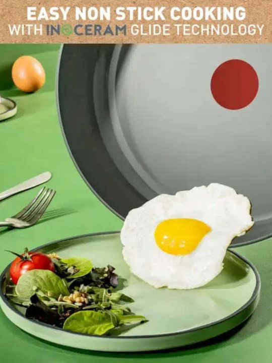 Tefal Renew On Pans Set of Aluminum with Non-stick Coating Grey 3pcs