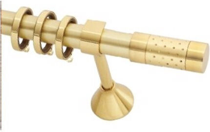 Guy Laroche Metallic Curtain Pole Party Double with Rail Φ25mm 160cm Gold