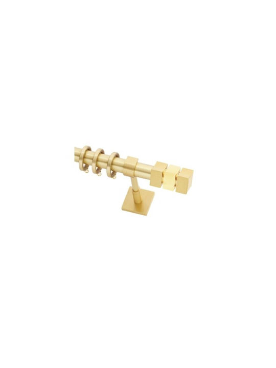 Guy Laroche Metallisch Vorhangstange Vogue Doppel mit Schiene Φ25mm 160cm Gold