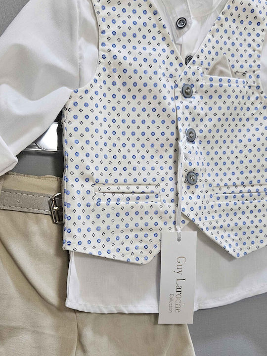 Guy Laroche Baptismal Skirt for Boy 6pcs Gu-682