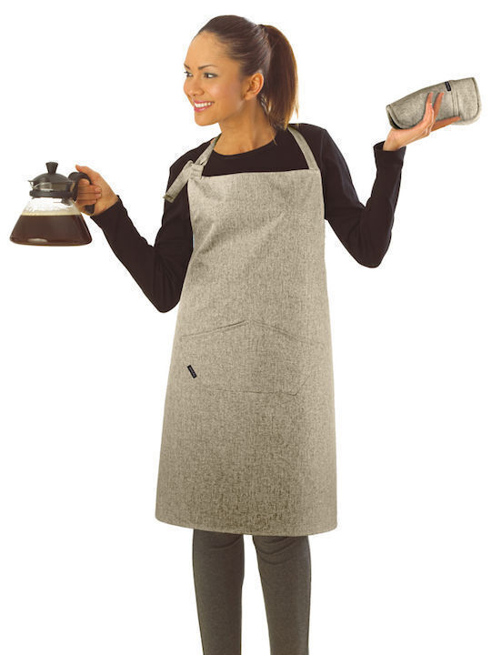 Guy Laroche Apron with Kitchen Towel Brown 5pcs