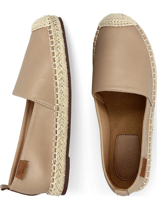 Women's Synthetic Leather Espadrilles Beige
