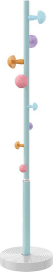 vidaXL Metallic Coat Rack Blue 35x35x172cm