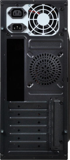 Spacer Mercury Midi Tower Κουτί Υπολογιστή Μαύρο