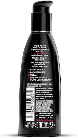 Wicked Water Based Intimate Λιπαντικό Cherry 60ml