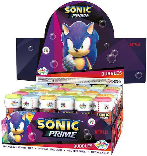 Sonic Σαπουνόφουσκες 60 Ml για 3+ Ετών (Διάφορα Σχέδια) 1τμχ