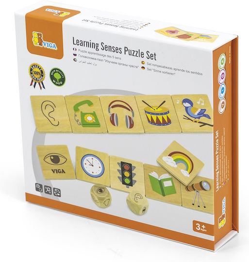 Viga Toys Τόμπολα Μαθαίνοντας τις Αισθήσεις Educational Game Knowledge for 3+ years Years Old