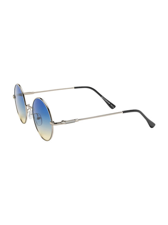 Torbole Sunglasses with Silver Metal Frame and Silver Mirror Lens 03-6061-3