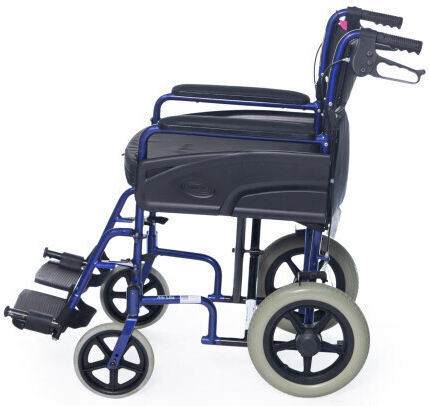 Invacare Alu Lite Scaun cu rotile Tip de lumină cu Pliabil înapoi 45.5cm Albastru