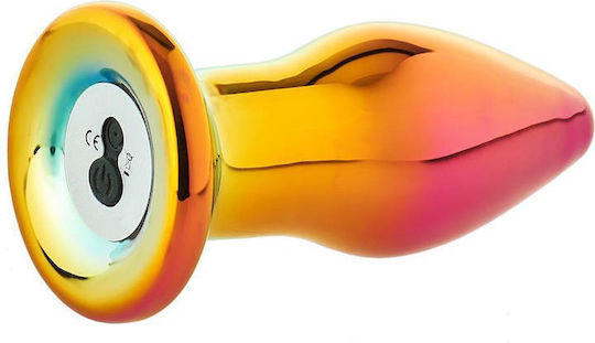 Dream Toys Glamour Glass Πρωκτική Σφήνα με Δυνατότητα Ασύρματης Λειτουργίας και Δόνηση