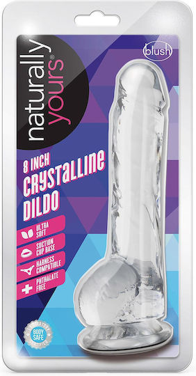 Naturally Yours Crystalline Realistisches Dildo mit Hoden und Saugnapf Diamond 20cm