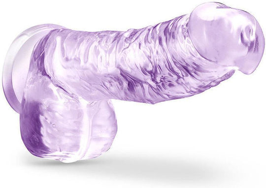 Blush Ρεαλιστικό Dildo με Όρχεις και Βεντούζα Μωβ 15cm