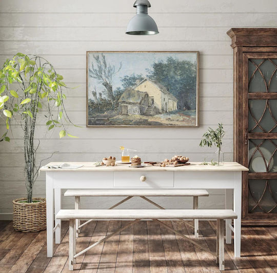 Cottage Картина Дървени 100x150см