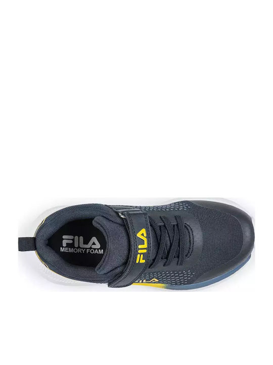 Memory Fast 3 Kids Sports Shoes Running with Hoop & Loop Closure Navy Blue