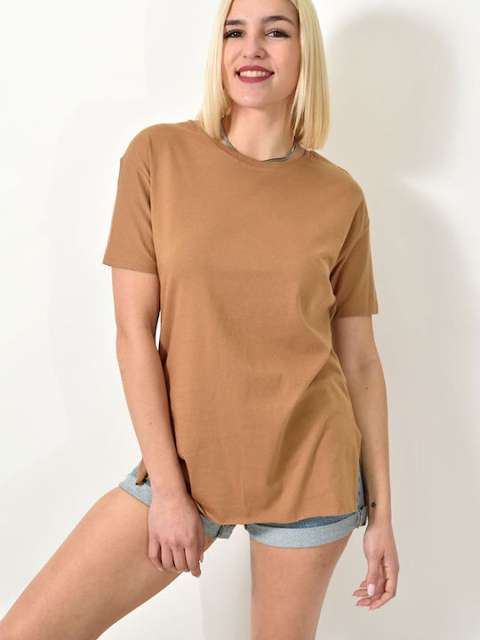 Bluza Damă Oversized Tricou Maro