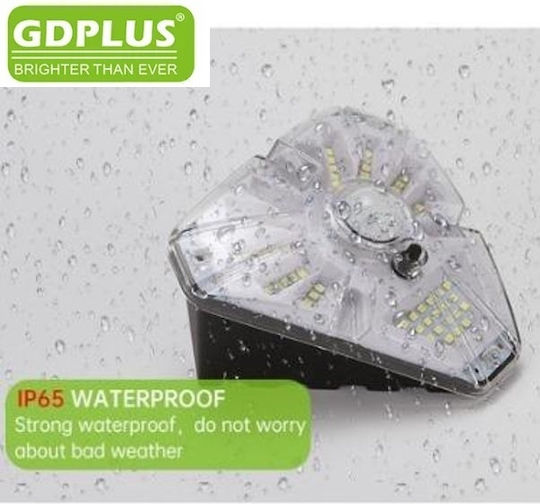 GDPLUS Wandmontiert Solarleuchte mit Bewegungssensor und Fotokontakt IP65 13.6cmx12.1cmcm