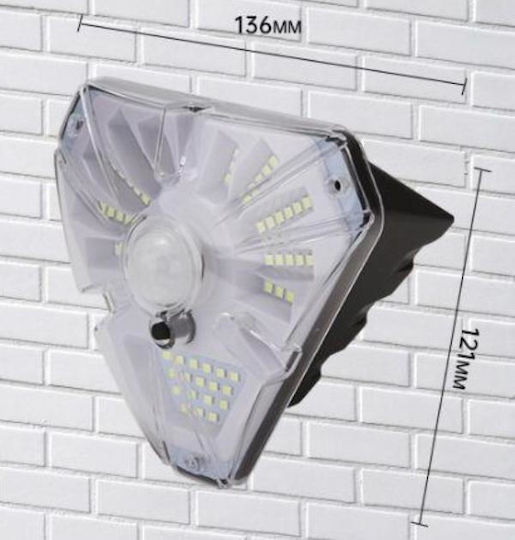 GDPLUS Wandmontiert Solarleuchte mit Bewegungssensor und Fotokontakt IP65 13.6cmx12.1cmcm