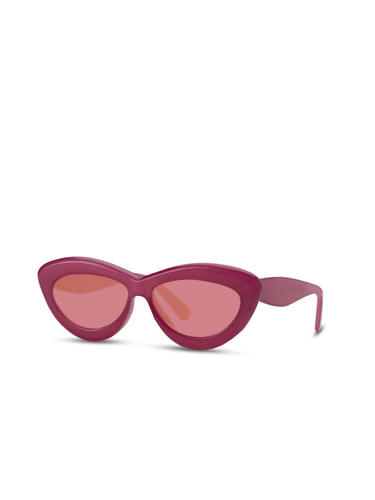 Solo-Solis Sonnenbrillen mit Burgundisch Rahmen und Rot Linse NDL6699