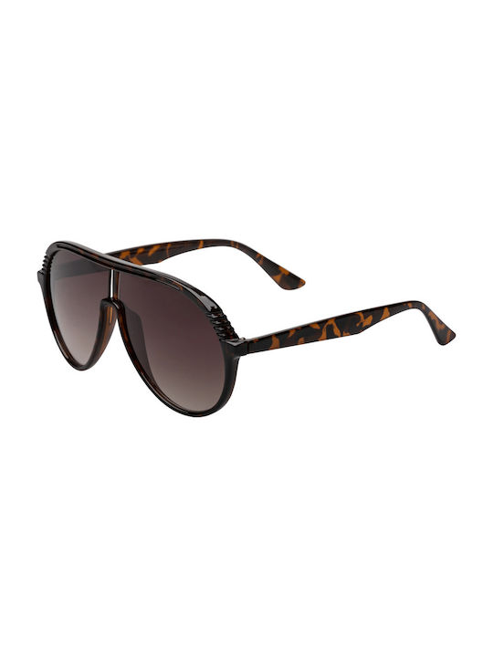 Lecce Men's Sunglasses with Brown Tartaruga Plastic Frame and Brown Gradient Lens 07-25966-Tartarooga-Brown