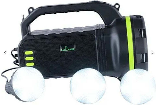 Cl-18 Ηλιακό Κιτ Ραδιόφωνο Φακό 10w + 3 Λαμπτήρες