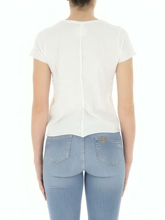 Pepe Jeans pentru Femei Bluză din Bumbac Mâneci scurte White
