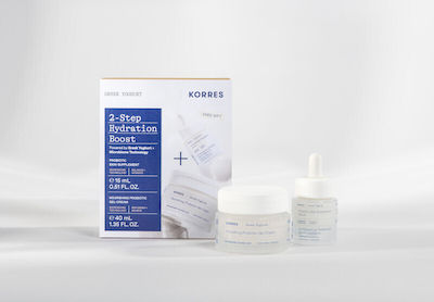 Korres Promo Greek Yoghurt Nourishing Probiotic Gel-cream 40ml & Probiotic Skin Supplement Serum 15ml Box 2024