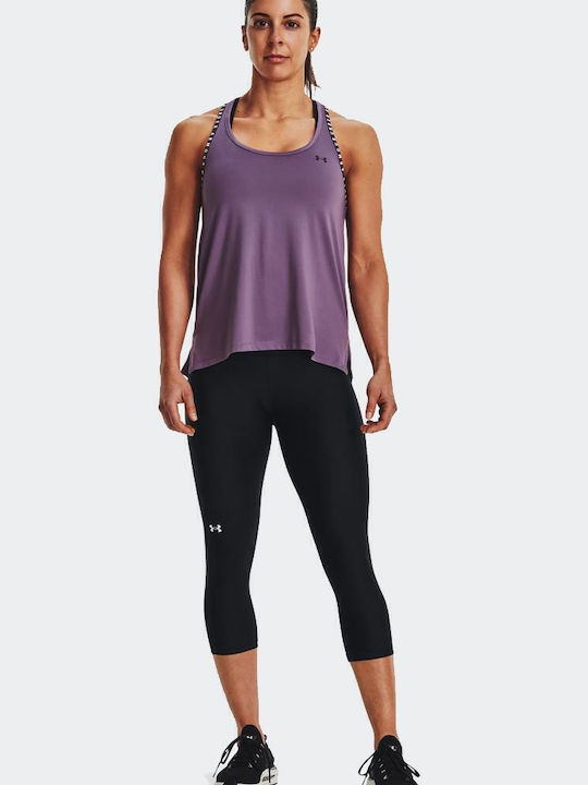 Ua Knockout Γυναικεία Αθλητική Μπλούζα Αμάνικη Fast Drying Μωβ