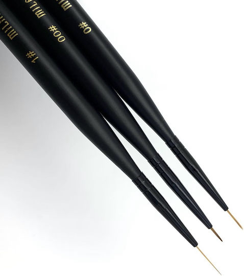 Milano Cosmetic Nail Art Brush with Natural Hair