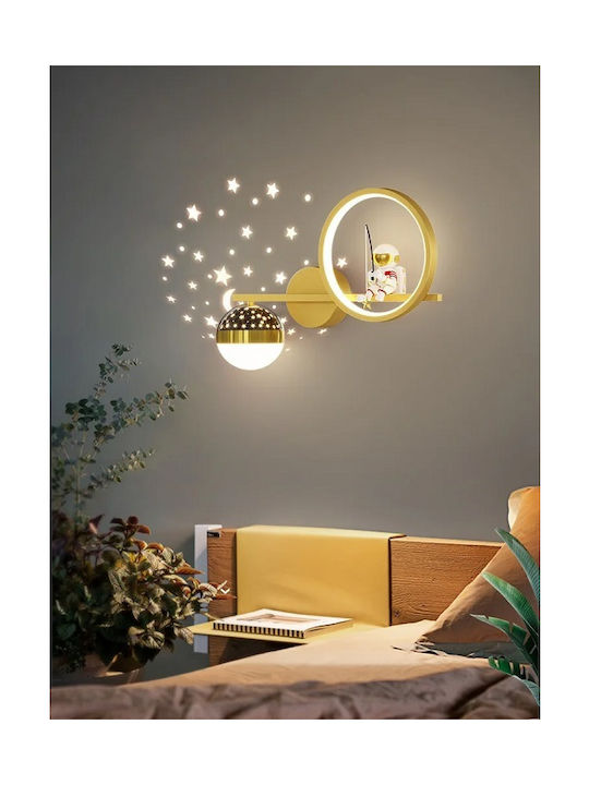 Modern Lamp Wall with Integrated LED and Warm White Light 31.5x13cm