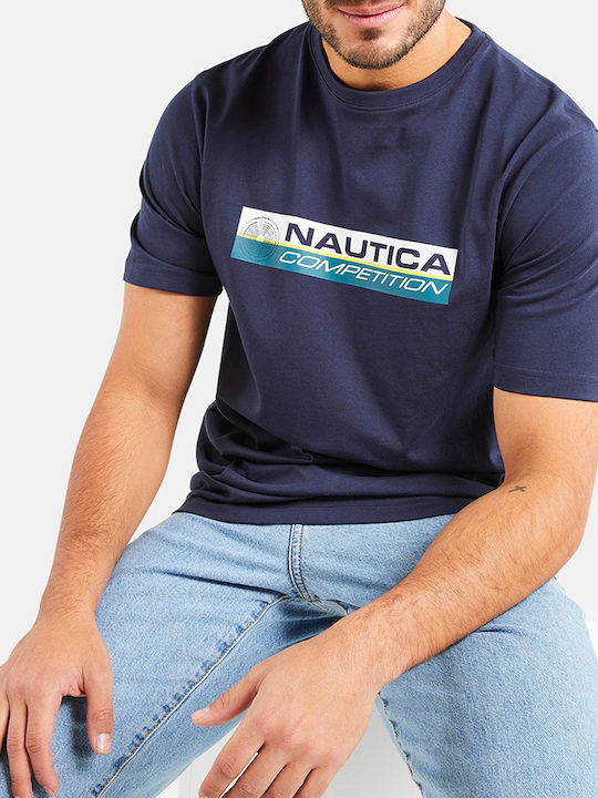 Nautica Ανδρικό T-shirt Κοντομάνικο Darkblue