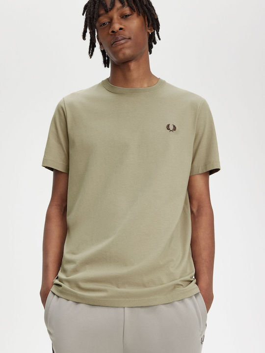 Fred Perry Ανδρικό T-shirt Κοντομάνικο Πράσινο