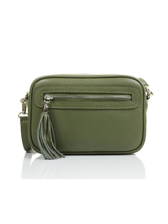 Passaggio Leather Leather Women's Bag Shoulder Green