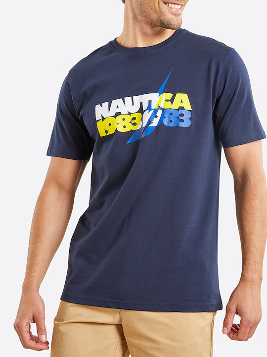 Nautica Ανδρικό T-shirt Κοντομάνικο Darkblue