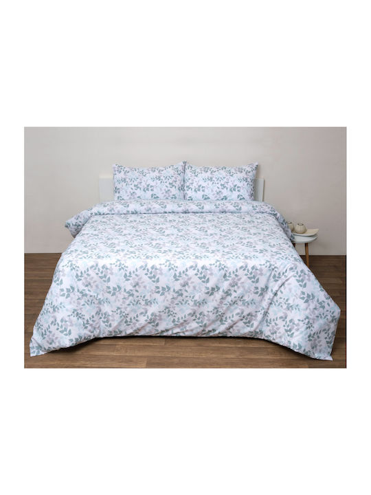 Anna Riska Module Cuvertură Extra-dublu Bumbac Mentă 220x240cm 3buc