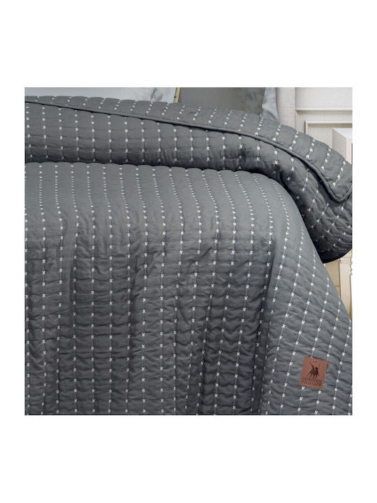 Greenwich Polo Club 3465 Κουβερλί Υπέρδιπλο Microfiber Γκρί Σκούρο 230x250cm