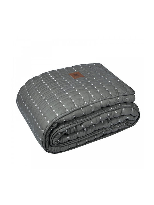 Greenwich Polo Club 3465 Κουβερλί Υπέρδιπλο Microfiber Γκρί Σκούρο 230x250cm