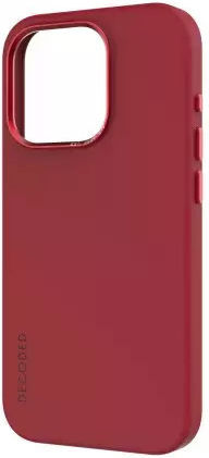 Decoded Umschlag Rückseite Silikon Rot (iPhone 15 Pro Max)