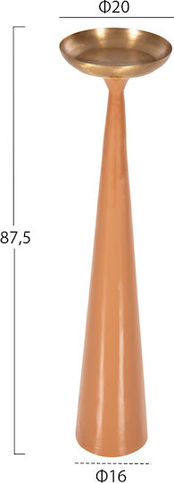 HomeMarkt Βάζο Δαπέδου Μεταλλικό Guntur Ροζ Φ20xΥ87cm
