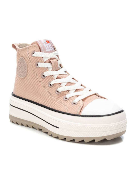 Γυναικεία Flatforms Μποτάκια Nude