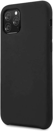 Lemontti Umschlag Rückseite Silikon Schwarz (iPhone 11 Pro)