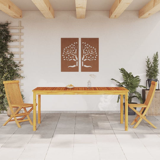Tisch Stabil Acacia 180x90x75cm